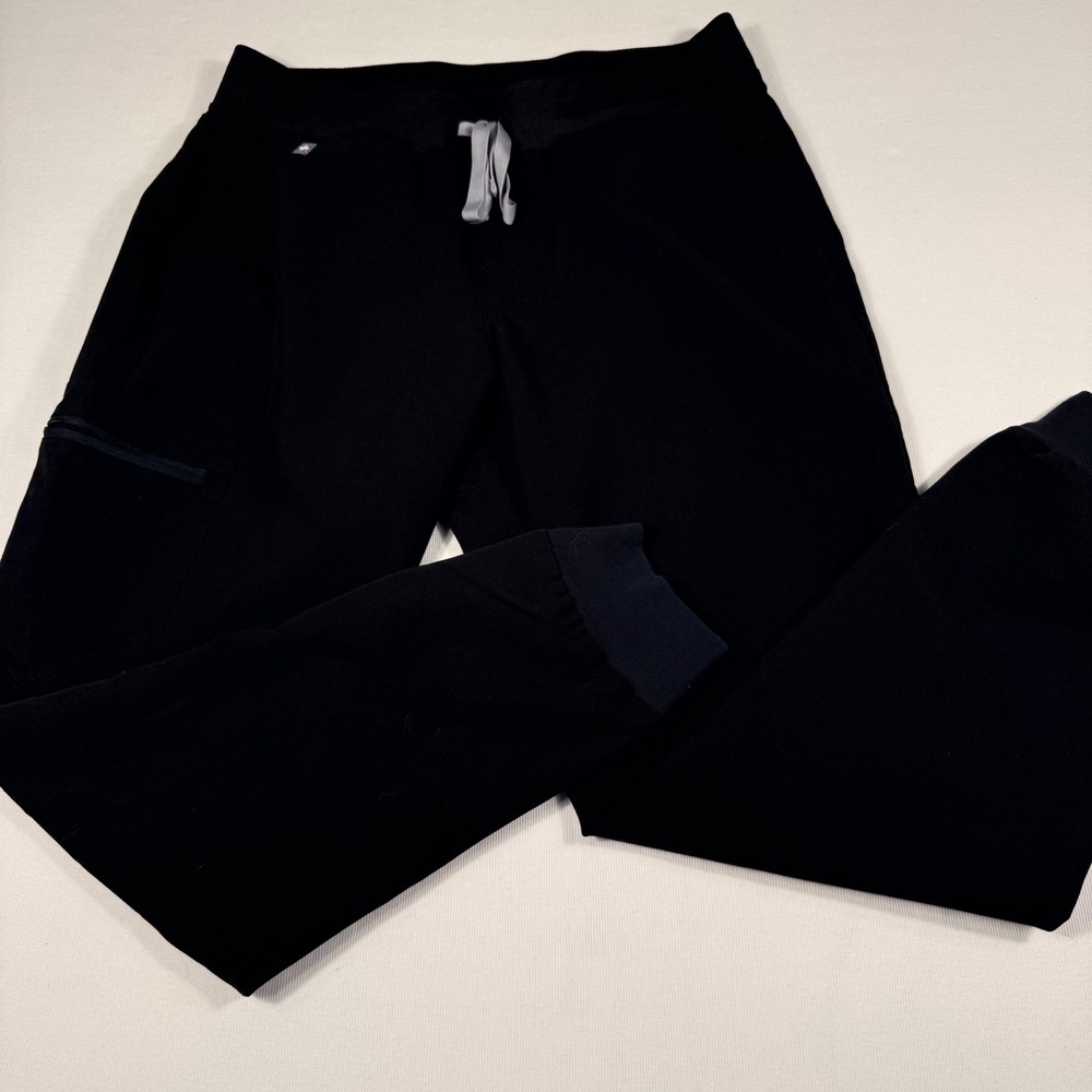 FIGS Zamora Jogger Scrub Pants Medium Black Technical Collection W18SW2005